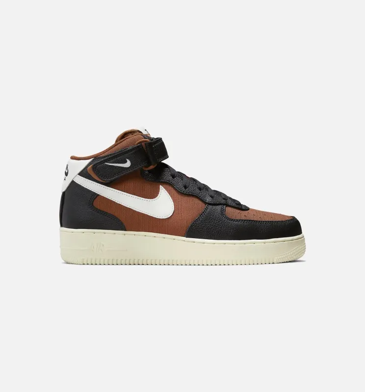 Air Force 1 Mid 07 LX Off Noir Pecan Mens Lifestyle Shoe - Black/Brown made by Nike