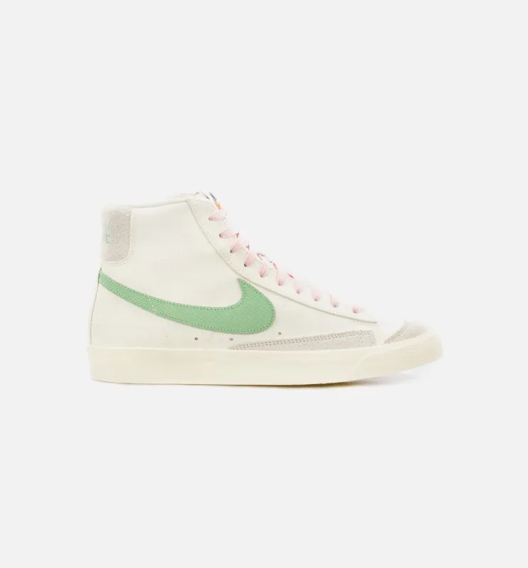 Blazer Mid 77 PRM Coconut Milk Mens Lifestyle Shoe - Beige/Green made by Nike