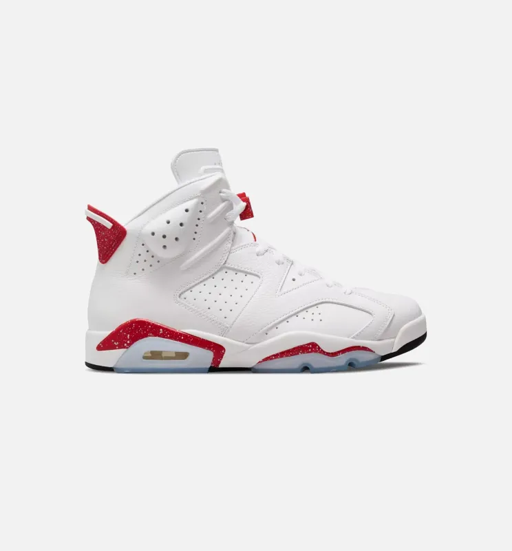 Air Jordan 6 Red Oreo Mens Lifestyle Shoe - White/Red made by Jordan