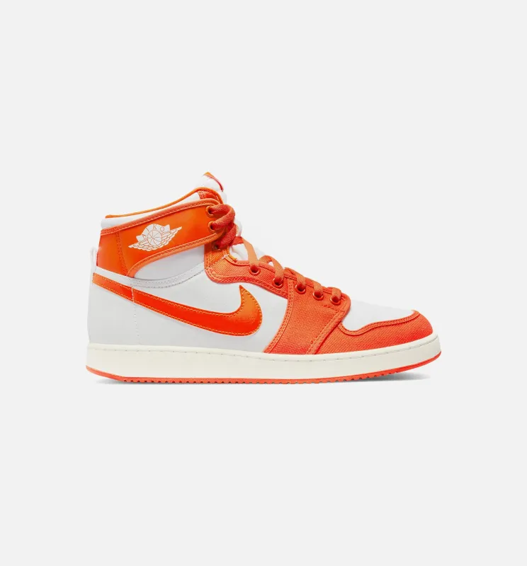Air Jordan 1 KO Rush Orange Mens Lifestyle Shoe - Orange/White made by Jordan