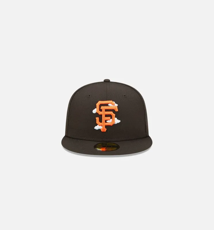 San Francisco Giants Comic Cloud 59FIFTY Fitted Cap Mens Hat -  Black made by New Era