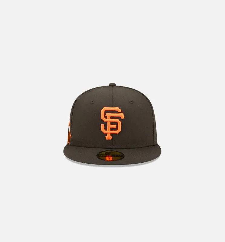 San Francisco Giants Cloud Icon 59FIFTY Fitted Cap Mens Hat - Black sold by Nice Kicks Retail