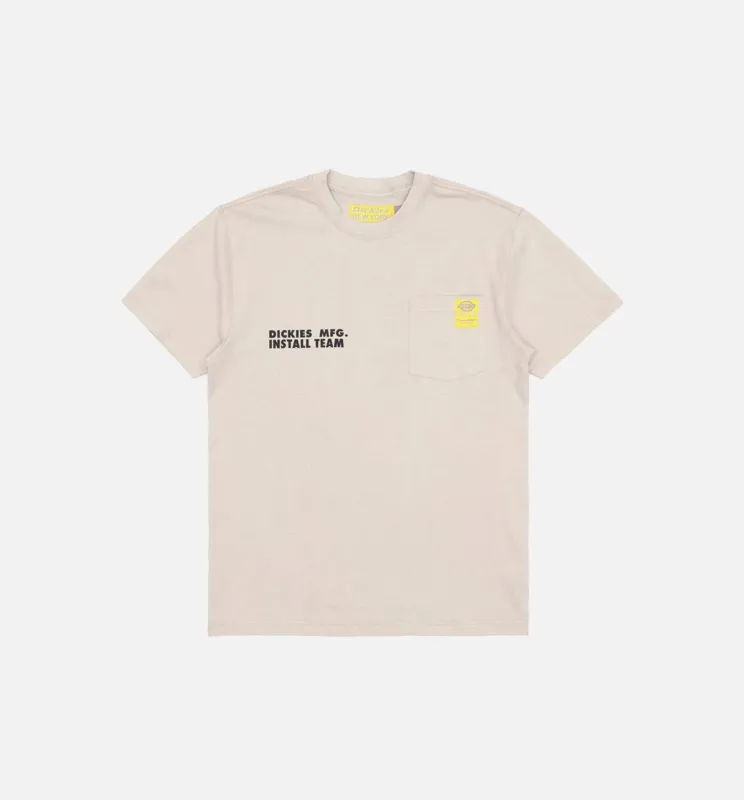 NYS Sun Dyed In Texas Heavyweight Pocket Short Sleeve Tee Mens T-Shirt - White made by Dickies