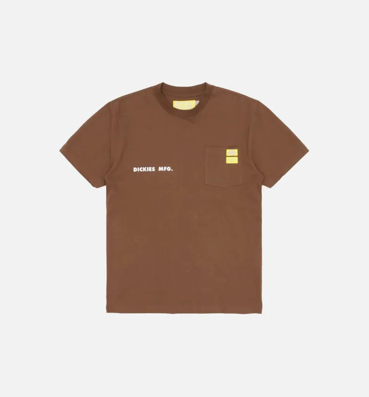 NYS Sun Dyed In Texas Heavyweight Pocket Short Sleeve Tee Mens T-shirt - Brown made by Dickies