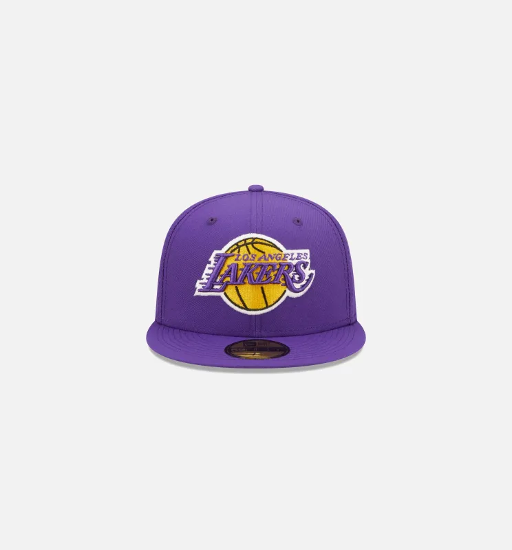 Los Angeles Lakers Pop Sweat 59fifty Fitted Hat Mens Hat - Purple sold by Nice Kicks Retail