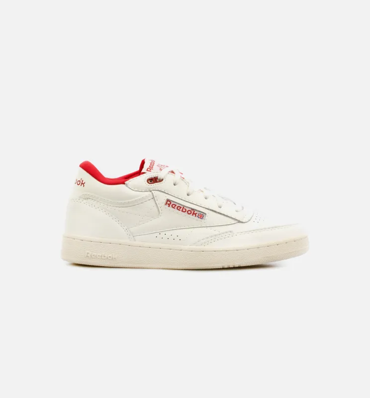Club C Mid II Vintage Mens Lifestyle Shoe - White/Red made by Reebok
