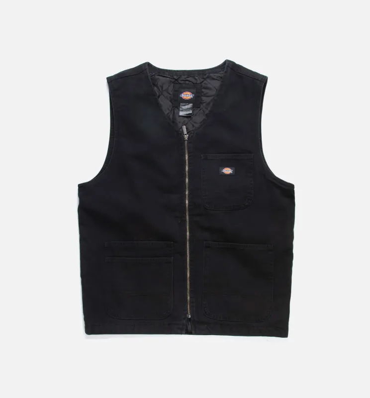 Diamond Quilted Mens Vest - Black made by Dickies