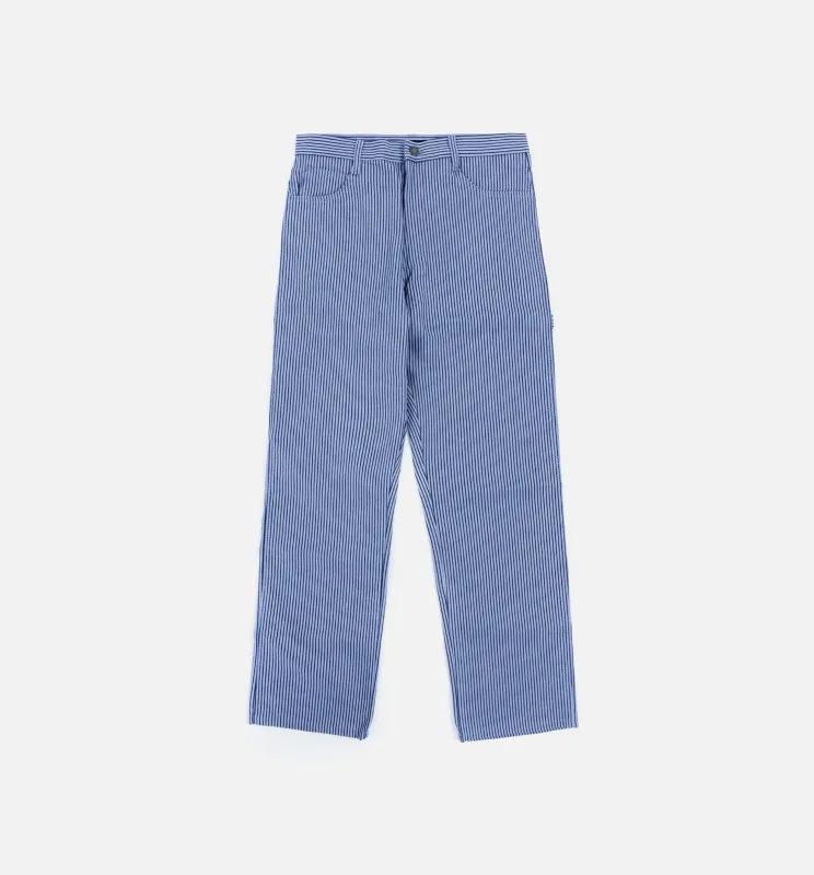 Hickory Stripe Carpenter Mens Pants - Blue made by Dickies