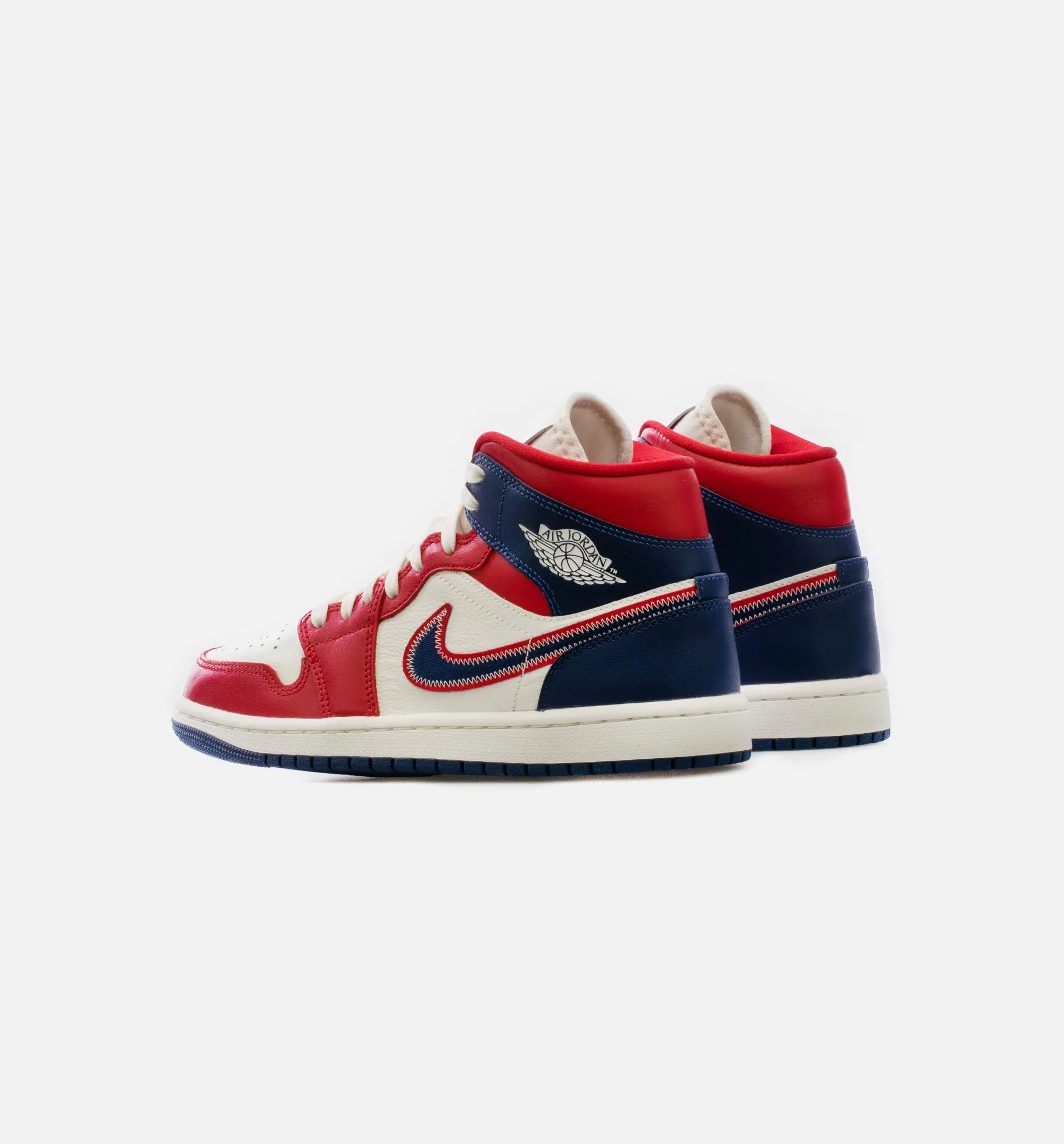 Air Jordan 1 Mid SE USA Womens Lifestyle Shoe - Red/Blue sold by Nice Kicks Retail product image thumbnail 3