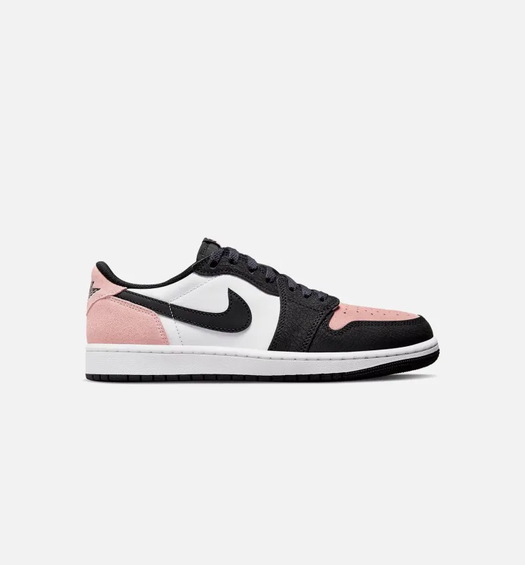 Air Jordan 1 Low OG Bleached Coral Mens Lifestyle Shoe - Black/Coral Limit One Per Customer made by Jordan