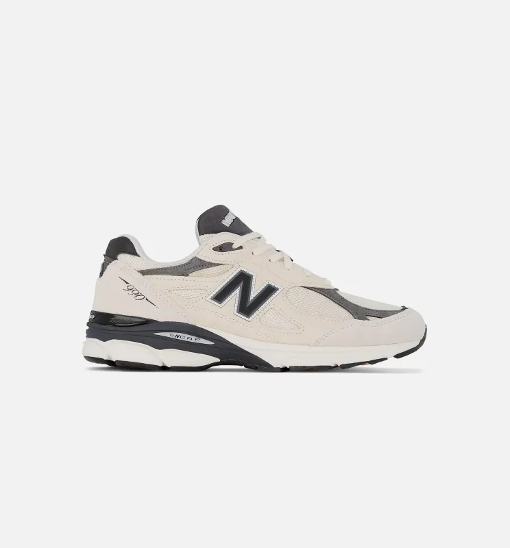 MADE in USA 990v3 Mens Running Shoe - White/Grey Limit One Per Customer made by Nice Kicks Retail