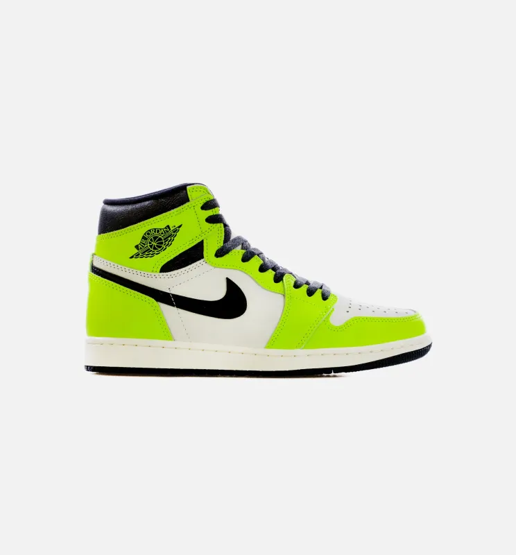 Air Jordan 1 High OG Visionaire Mens Lifestyle Shoes - White/Neon Green Free Shipping made by Jordan