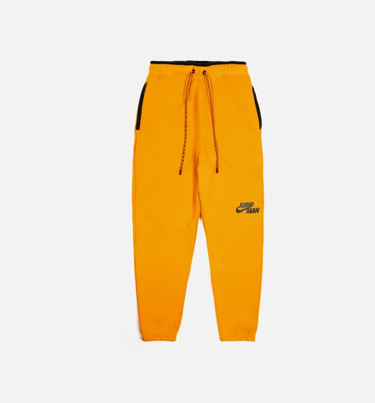 Jumpman Fleece Jogger Mens Pants - Yellow made by Jordan
