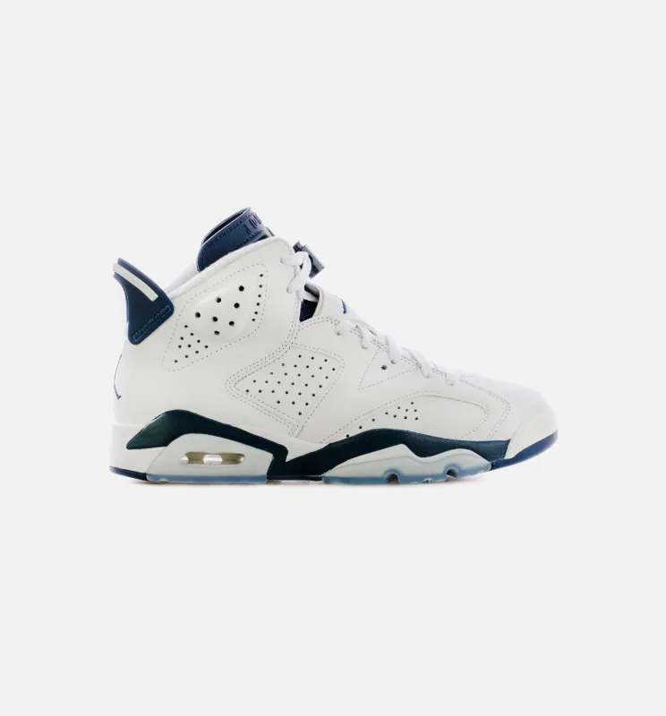 Air Jordan 6 Midnight Navy Mens Lifestyle Shoe - White/Navy Free Shipping made by Jordan