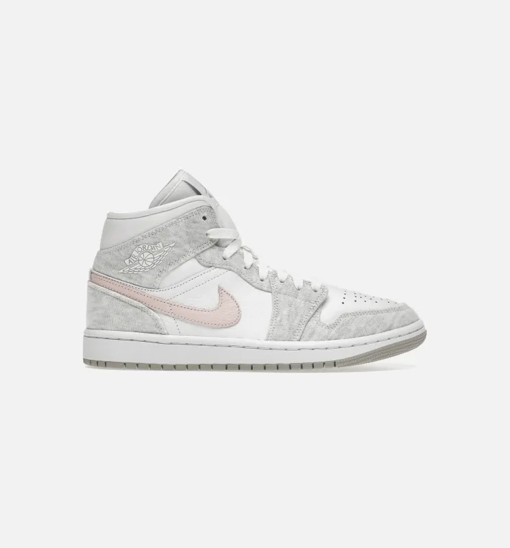 Air Jordan 1 Mid SE Light Iron Ore Womens Lifestyle Shoe - Light Iron Ore/Atmosphere/White Free Shipping made by Jordan