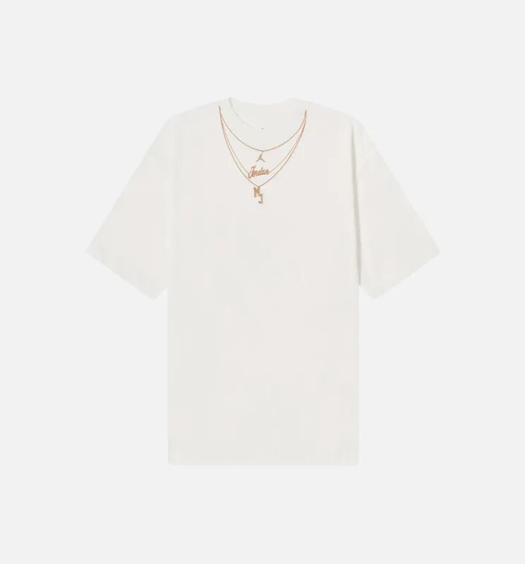 Heritage Gold Chain Tee Womens T-Shirt - White made by Jordan