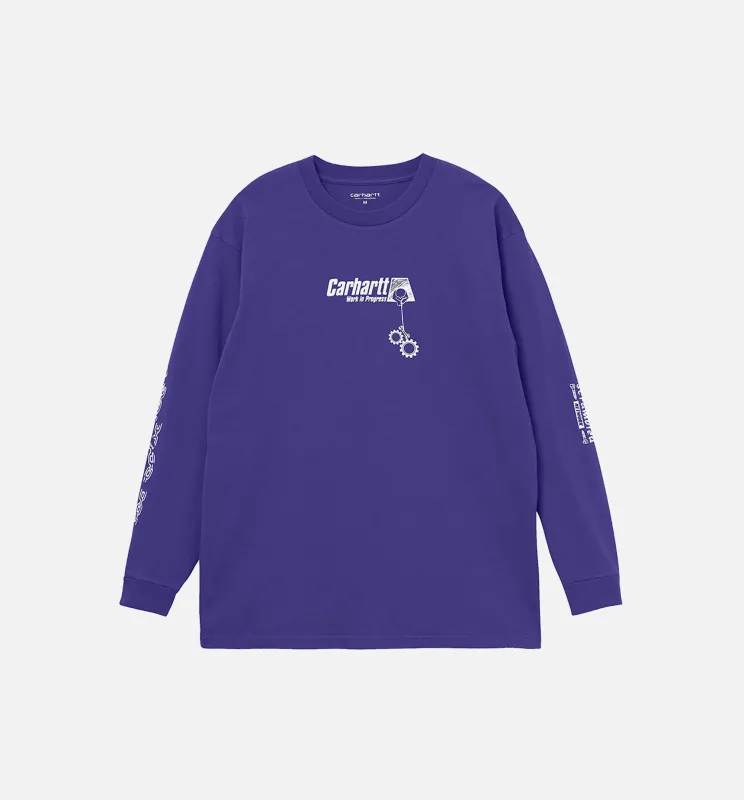 Scramble Long Sleeve Tee Mens T-Shirt - Purple made by Carhartt WIP