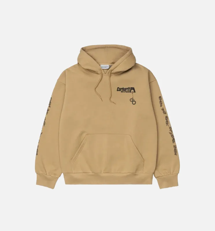 Hooded Scramble Sweatshirt Mens Hoodie - Beige made by Carhartt WIP