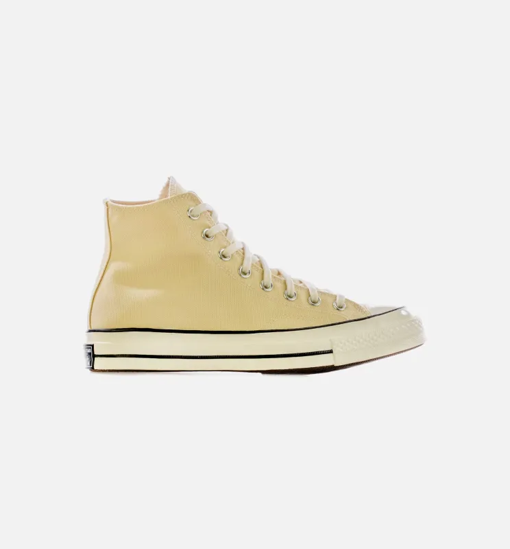 Chuck 70 No Waste Canvas High Top Lemon Drop Mens Lifestyle Shoe - Lemon/White made by Converse