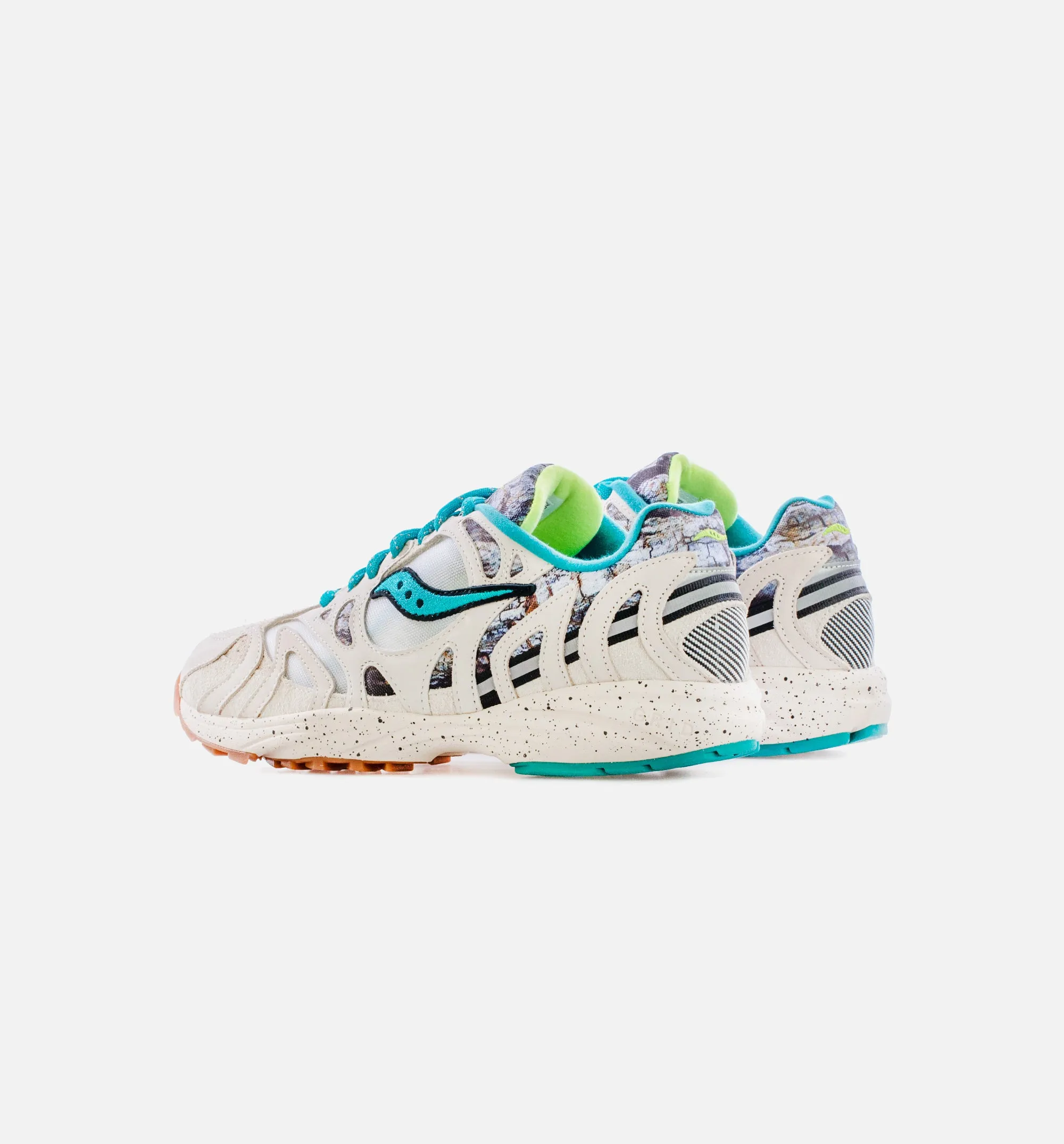 Grid Azura 2000 Creme Blue Mens Running Shoe - Off White/Teal sold by Nice Kicks Retail product image thumbnail 3