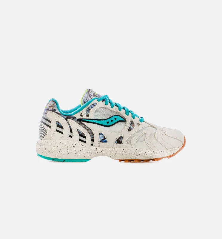 Grid Azura 2000 Creme Blue Mens Running Shoe - Off White/Teal sold by Nice Kicks Retail