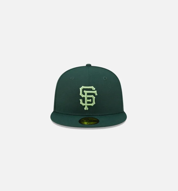 San Francisco Giants State Fruit 59FIFTY Fitted Cap Mens Hat - Green made by New Era