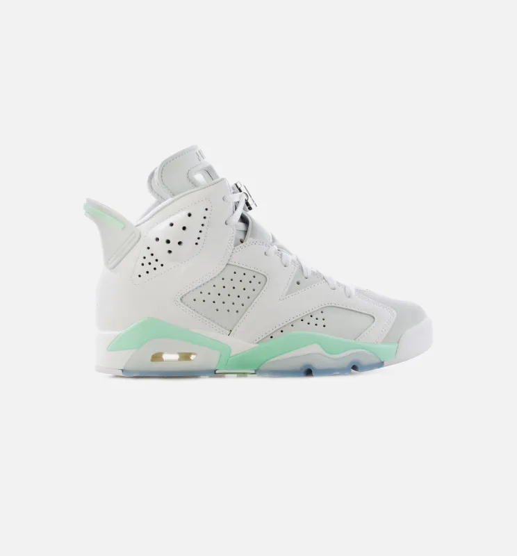 Air Jordan 6 Mint Foam Womens Lifestyle Shoe - White/Pure Platinum/Mint Foam made by Jordan