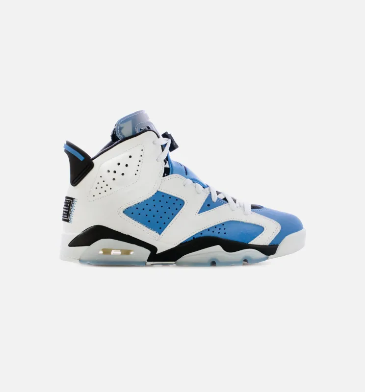 Air Jordan 6 Retro UNC Mens Lifestyle Shoe - University Blue/White Limit One Per Customer made by Jordan