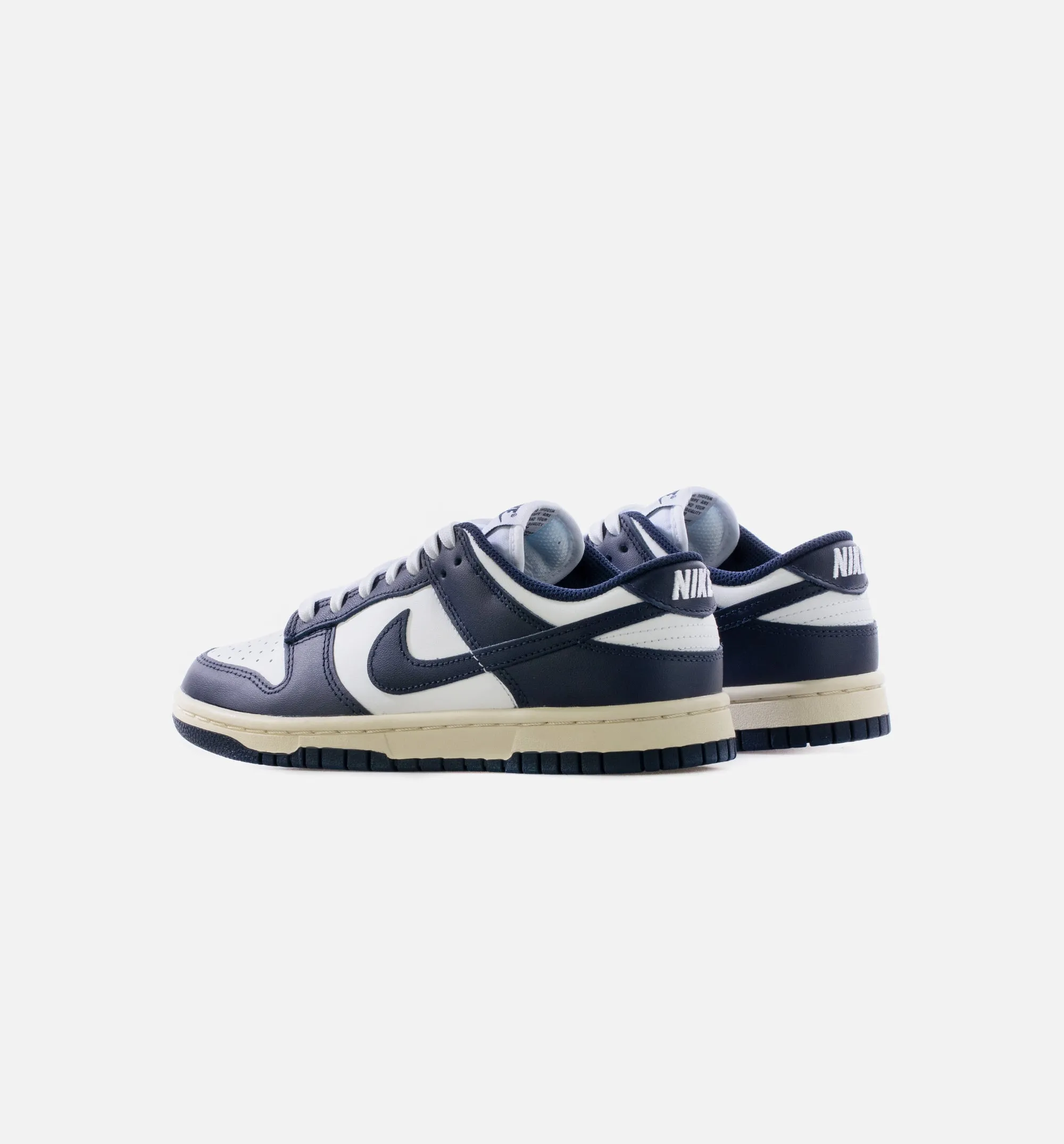 Dunk Low Vintage Navy Womens Lifestyle Shoe - White/Midnight Navy Limit One Per Customer sold by Nice Kicks Retail product image thumbnail 3