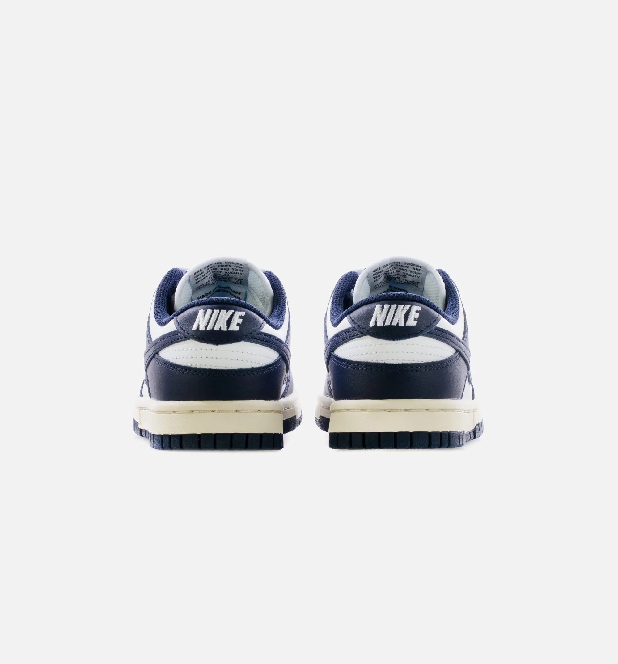 Dunk Low Vintage Navy Womens Lifestyle Shoe - White/Midnight Navy Limit One Per Customer sold by Nice Kicks Retail product image thumbnail 4