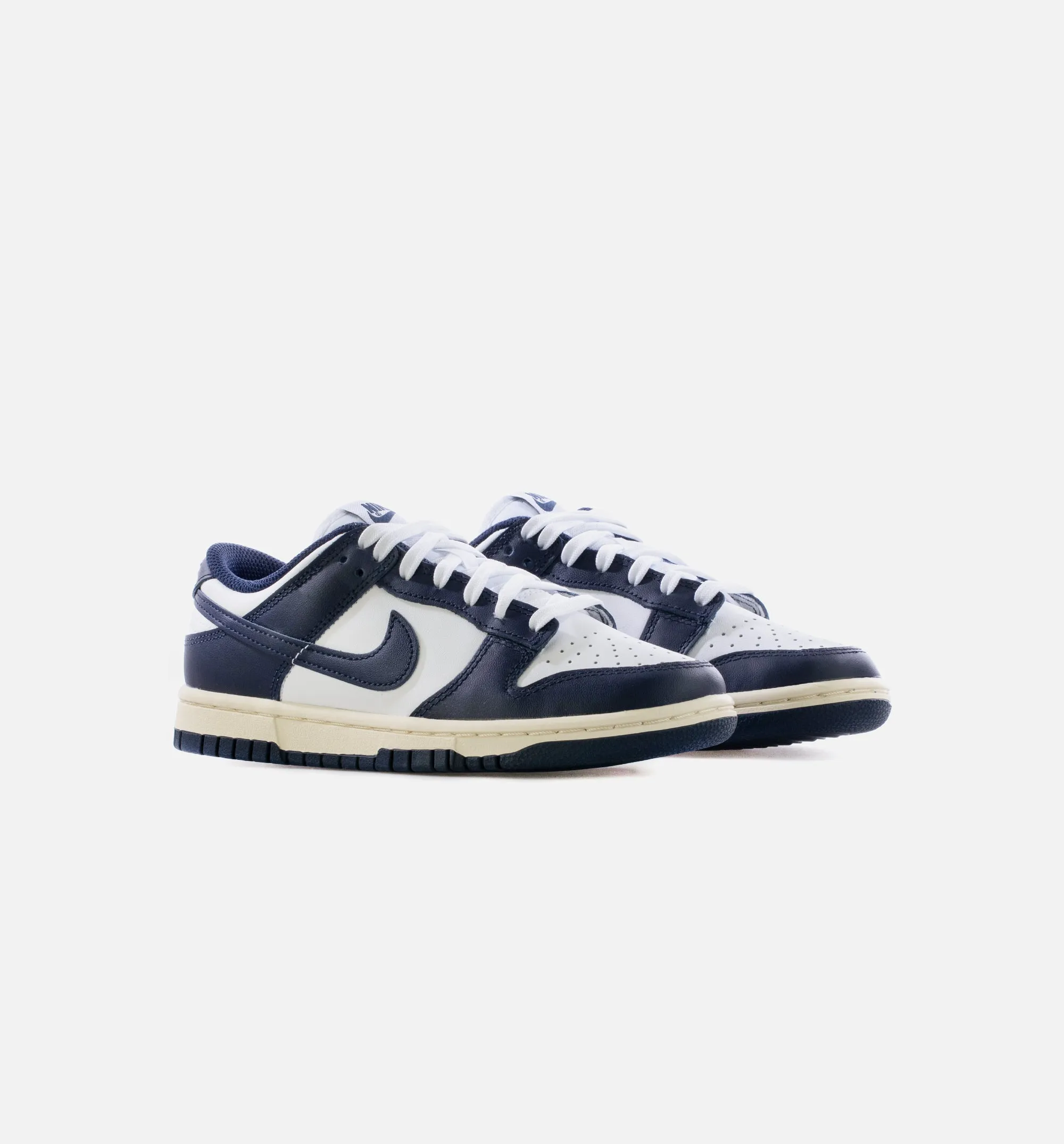 Dunk Low Vintage Navy Womens Lifestyle Shoe - White/Midnight Navy Limit One Per Customer sold by Nice Kicks Retail product image thumbnail 2