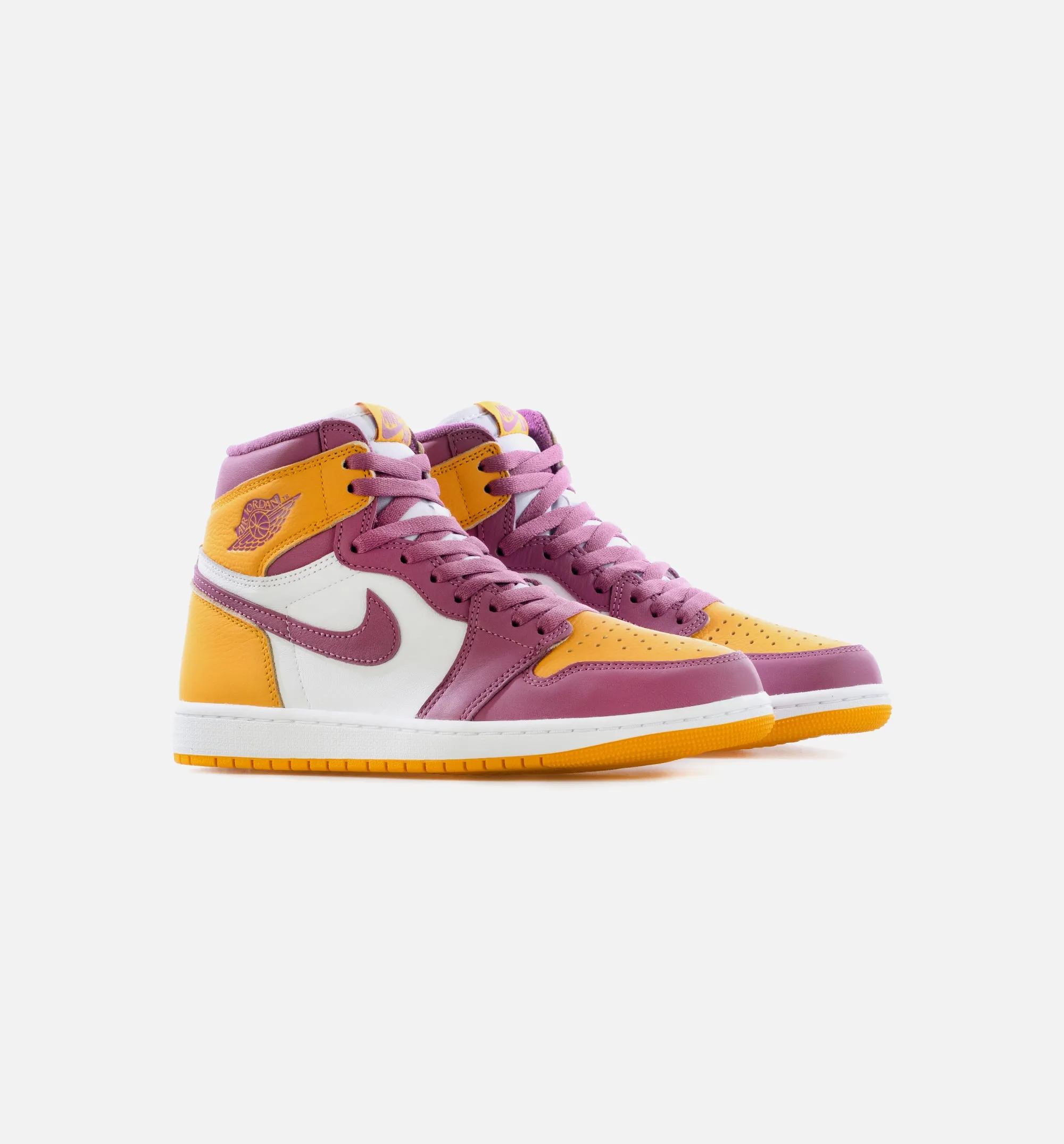 Air Jordan 1 Retro High OG Brotherhood Mens Lifestyle Shoe - University Gold/Light Bordeaux Limit One Per Customer sold by Nice Kicks Retail product image thumbnail 2