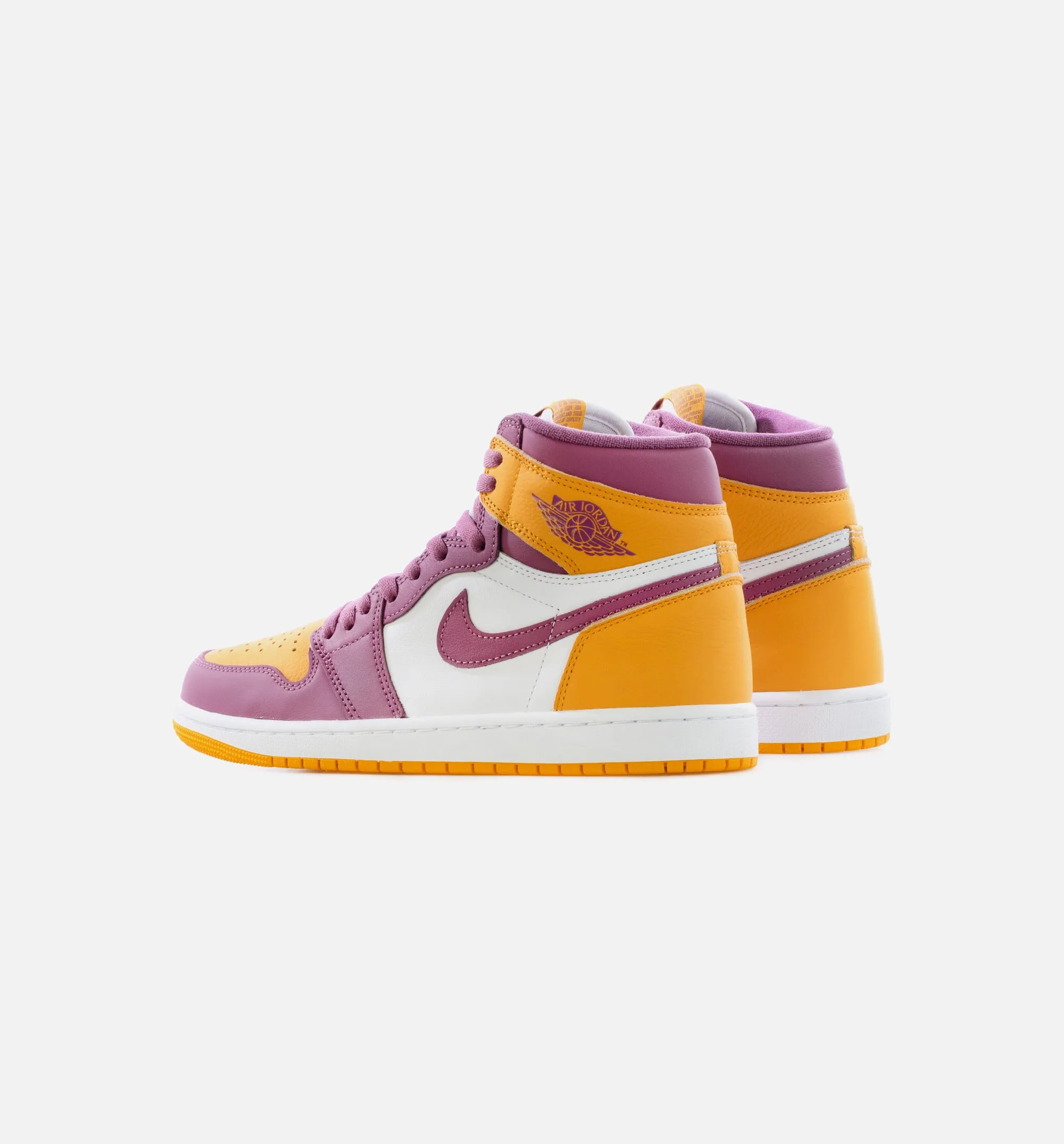 Air Jordan 1 Retro High OG Brotherhood Mens Lifestyle Shoe - University Gold/Light Bordeaux Limit One Per Customer sold by Nice Kicks Retail product image thumbnail 3