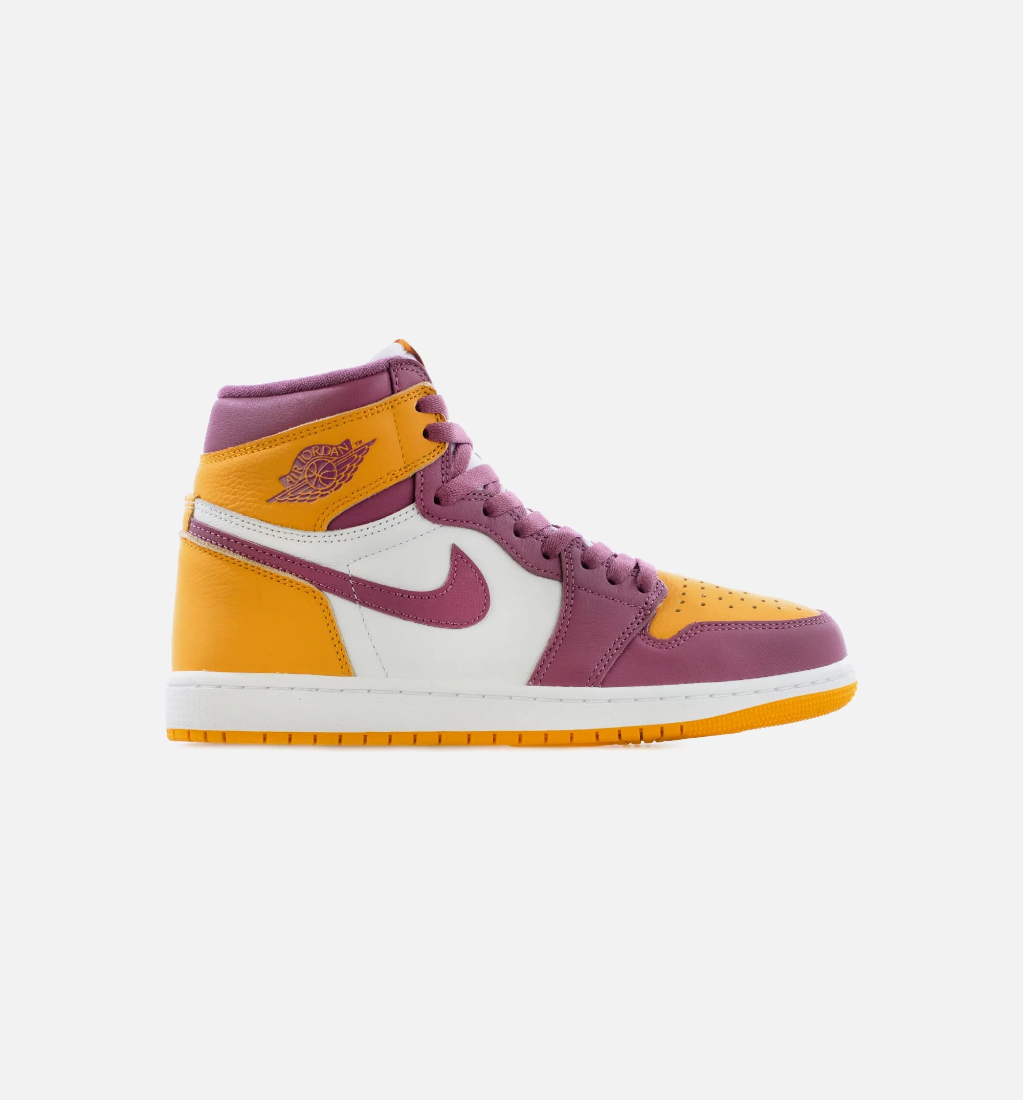 Air Jordan 1 Retro High OG Brotherhood Mens Lifestyle Shoe - University Gold/Light Bordeaux Limit One Per Customer sold by Nice Kicks Retail