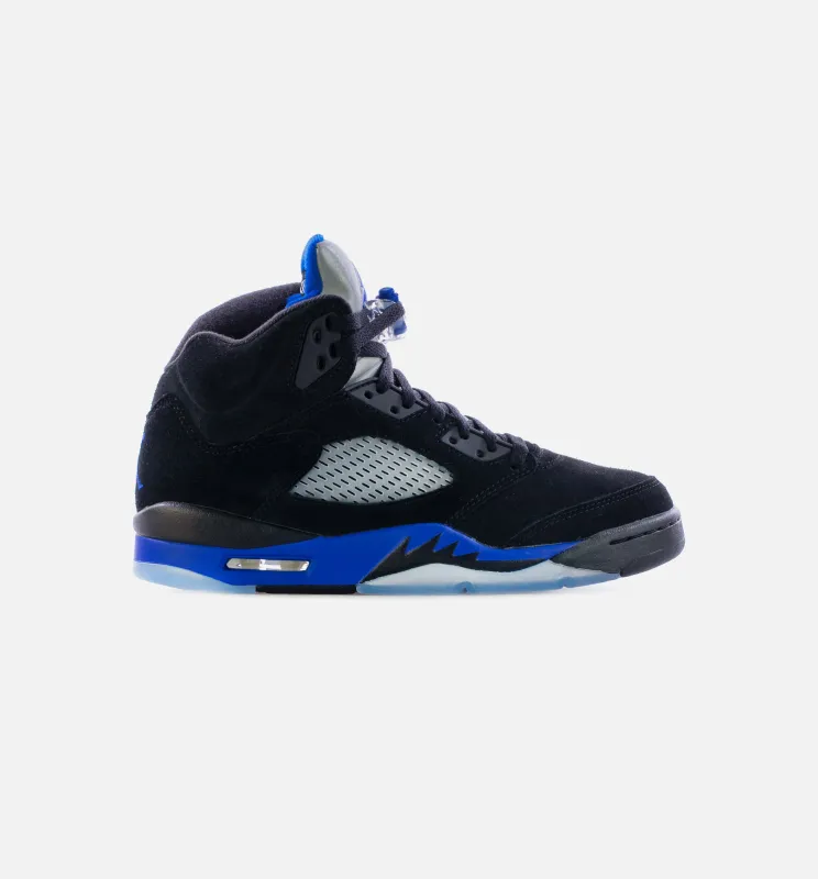 Air Jordan 5 Retro Racer Blue Mens Lifestyle Shoe - Black/Blue Limit One Per Customer sold by Nice Kicks Retail