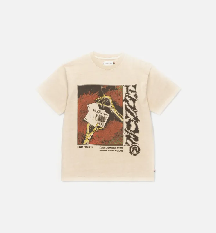 Lucky Hand Tee Mens T-Shirt - Cream made by Nice Kicks Retail