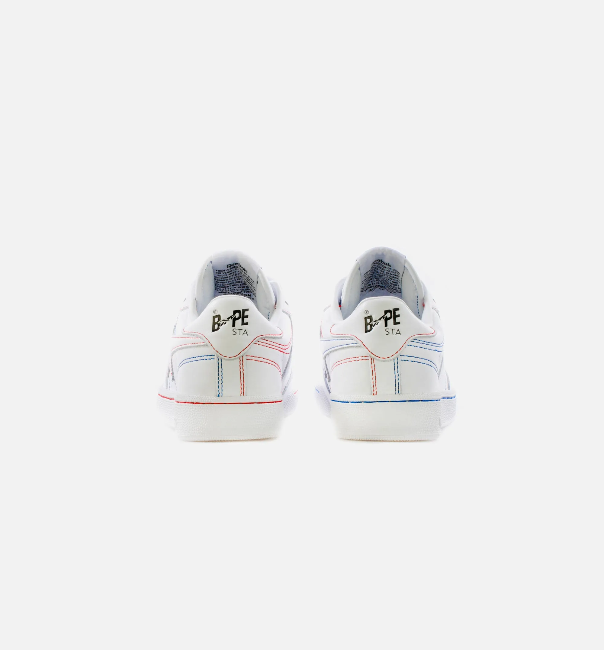 BAPE Club C 85 Mens Lifestyle Shoe - White/White sold by Nice Kicks Retail product image thumbnail 4