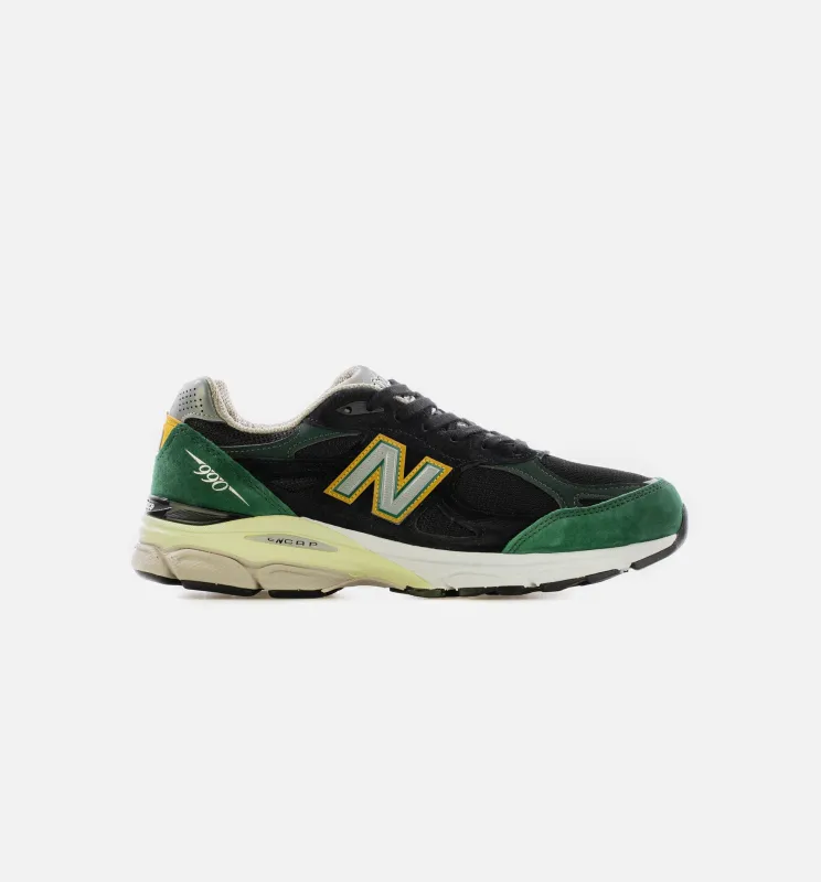 Made in USA 990v3 Mens Running Shoe - Black/Green/White made by Nice Kicks Retail