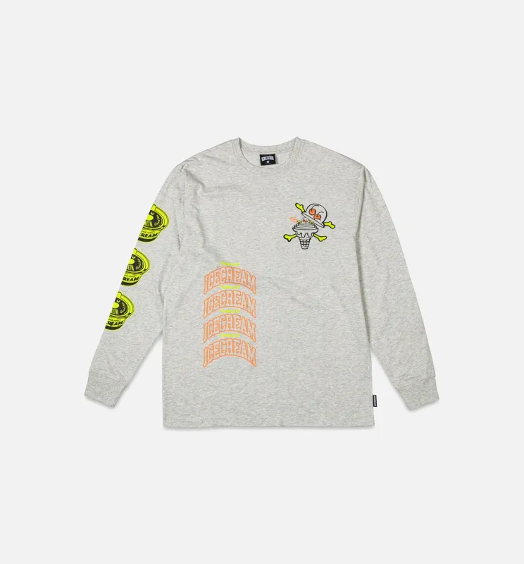 Cup or Cone Long Sleeve Knit Mens Shirt - Gray made by Billionaire Boys Club