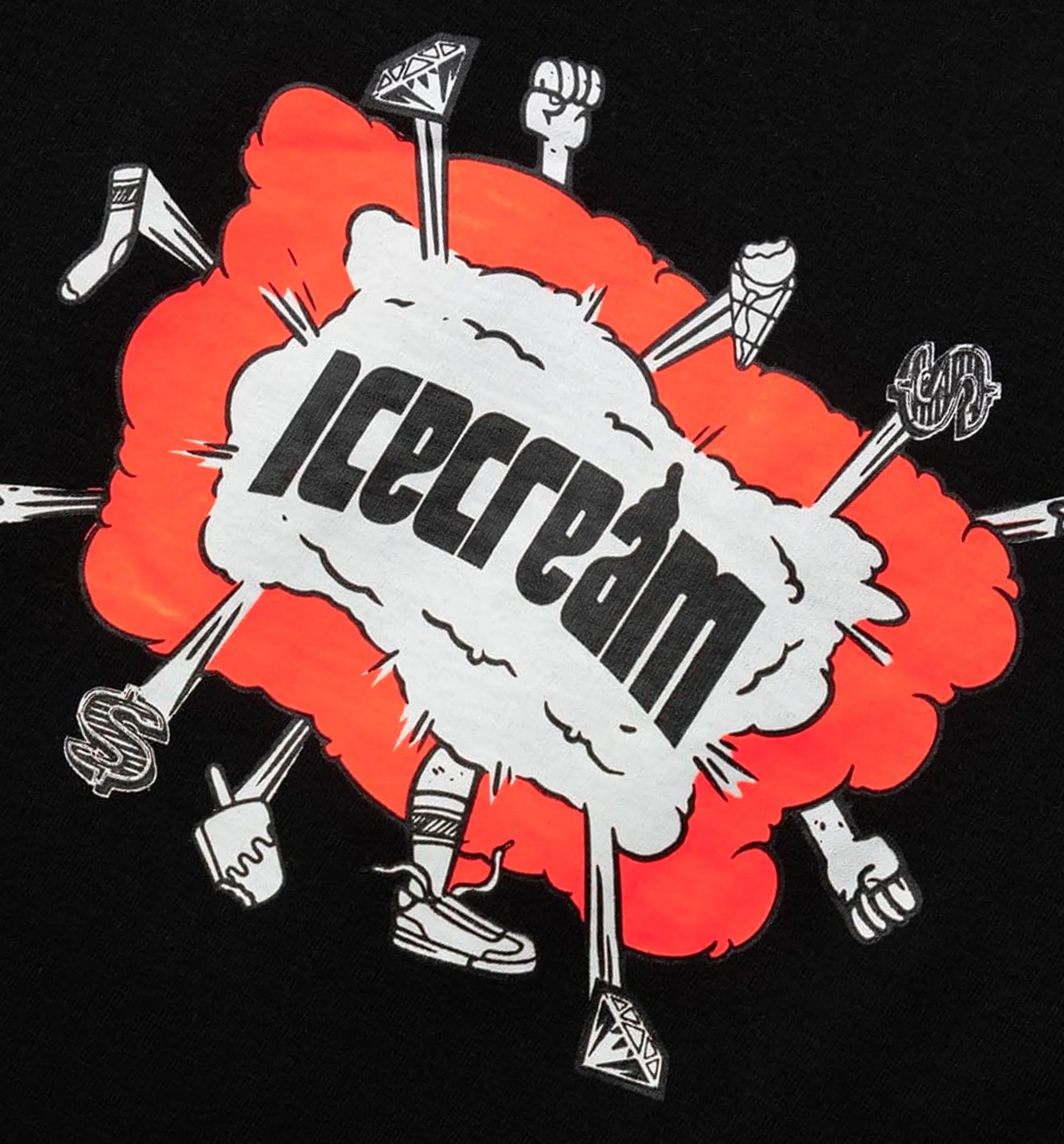 Flight Short Sleeve Tee Mens T-Shirt - Black/Red sold by Nice Kicks Retail product image thumbnail 3