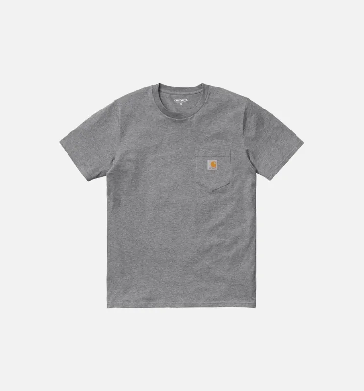 Pocket Tee Mens T-Shirt - Dark Heather Grey made by Carhartt WIP