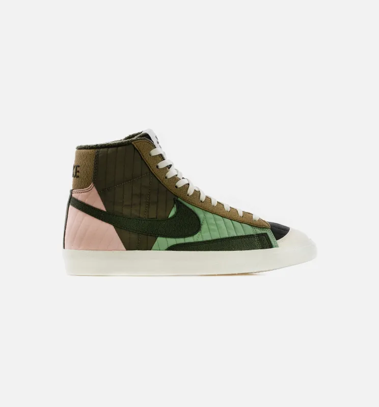 Blazer Mid '77 Sequoia Quilt Mens Lifestyle Shoe - Olive/Green/Pink sold by Nice Kicks Retail