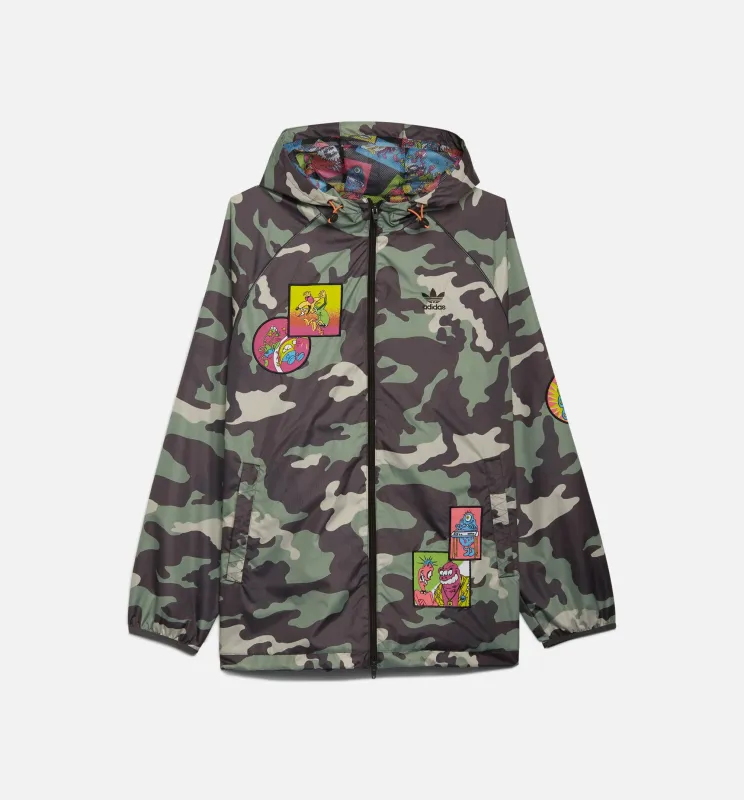 Jeremy Scott Windbreaker Mens Jacket - Multi made by Adidas