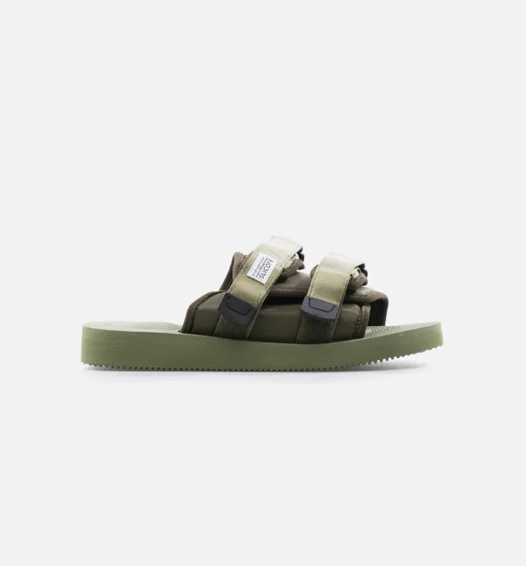 Double Strap Moto Cab Mens Lifestyle Slide Sandal - Olive made by Suicoke