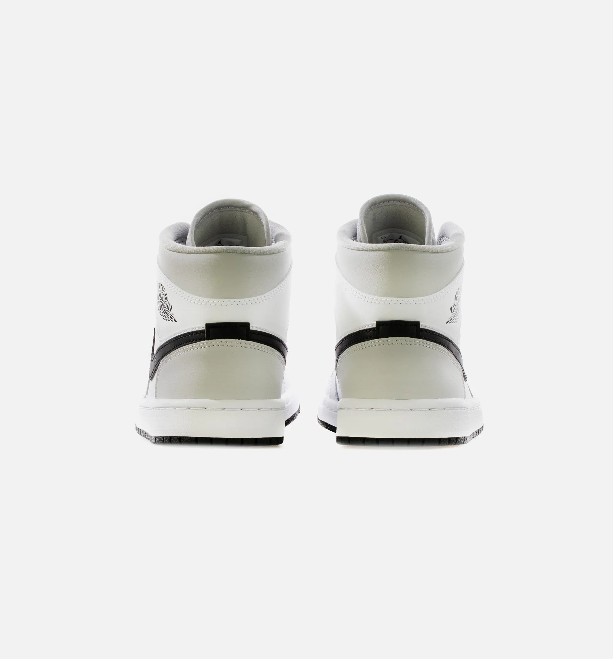 Air Jordan 1 Mid Light Smoke Grey Womens Lifestyle Shoe - White/Light Smoke Grey/Black Limit One Per Customer sold by Nice Kicks Retail product image thumbnail 4