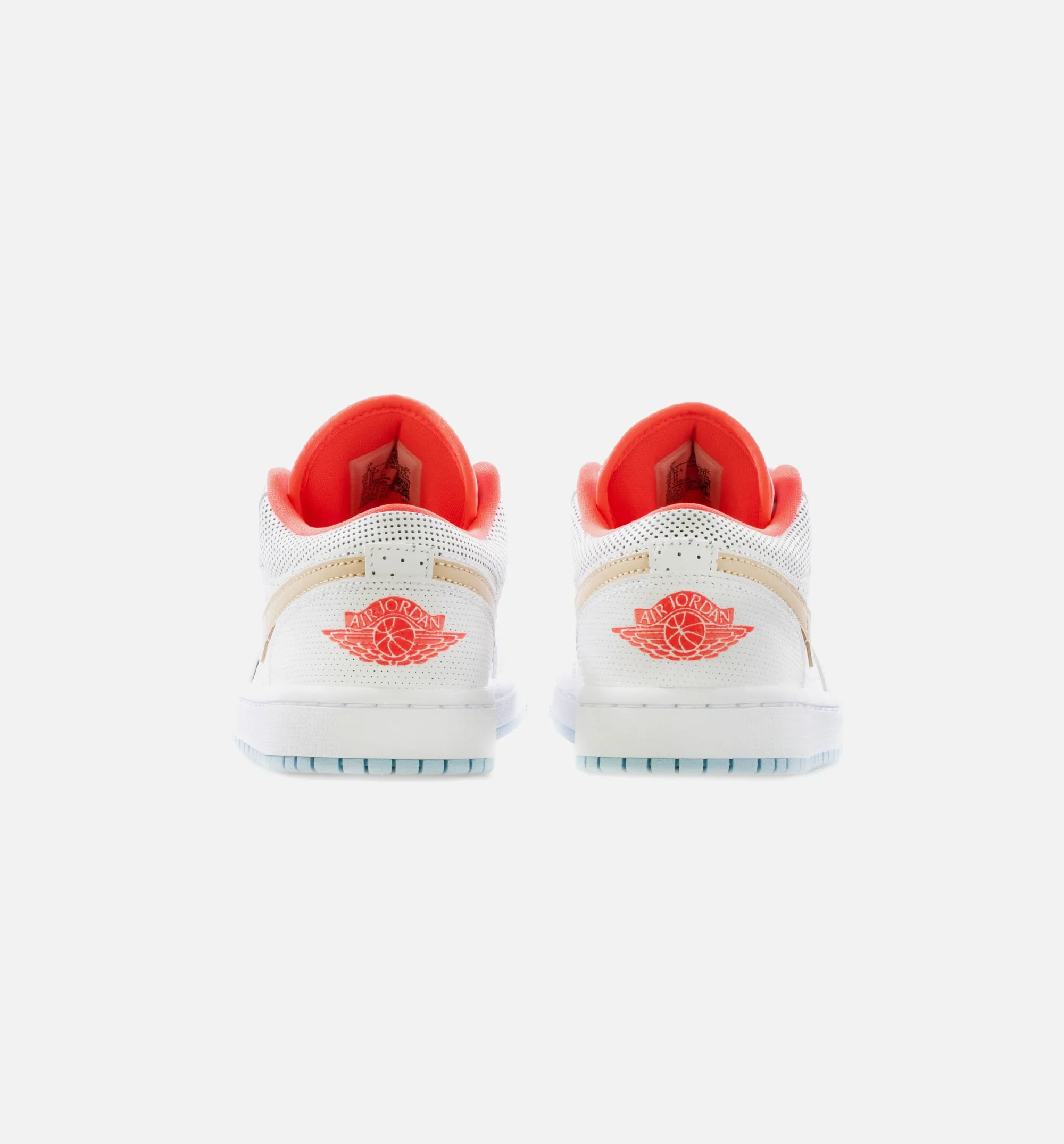 Air Jordan 1 Low White Sesame Womens Lifestyle Shoe - White/Sesame/Flash Crimson/Psychic Blue sold by Nice Kicks Retail product image thumbnail 4