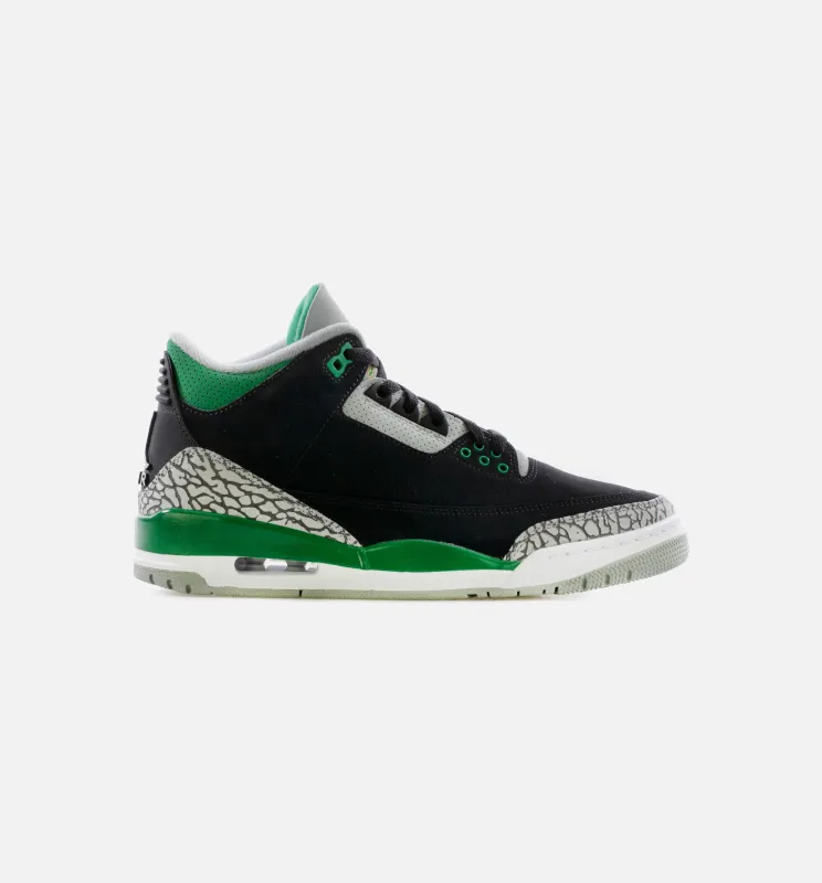 Air Jordan 3 Pine Green Mens Lifestyle Shoe - Black/Pine Green/Cement Grey/White made by Jordan