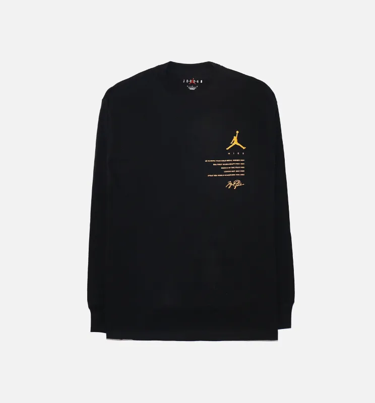 Jumpman 85 Crew Mens Long Sleeve Shirt - Black made by Jordan