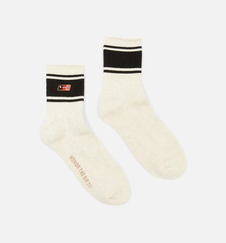 Mid Retro Sock Mens Socks - Black made by Nice Kicks Retail