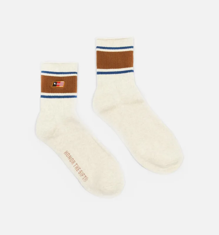 Mid Retro Sock Mens Socks - Brown made by Nice Kicks Retail